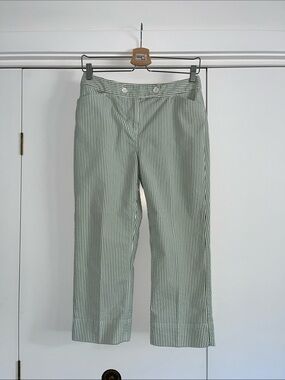 Women’s Seersucker Cropped Pant 8P